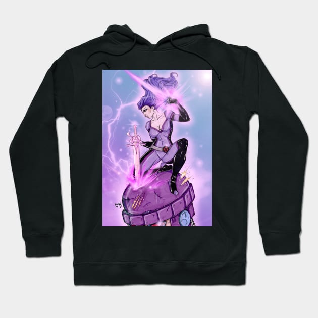 Psylocke Reborn Hoodie by Crimzonartz